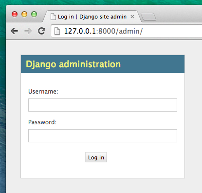 Page de login